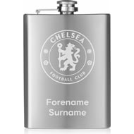 Personalised Chelsea FC Crest Hip Flask