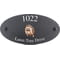 Personalised Hedgehog Wildlife Animal Motif Oval Slate House Sign Plaque 25x13cm