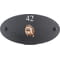 Personalised Hedgehog Wildlife Animal Motif Oval Slate House Sign Plaque 25x13cm