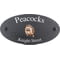 Personalised Hedgehog Wildlife Animal Motif Oval Slate House Sign Plaque 25x13cm