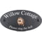 Personalised Hedgehog Wildlife Animal Motif Oval Slate House Sign Plaque 25x13cm