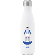 Personalised Sheffield Wednesday Player Figure Insulated Water Bottle - 500ml - White