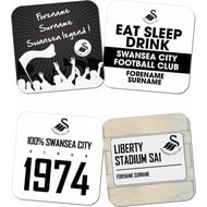 Personalised Swansea City AFC Coasters