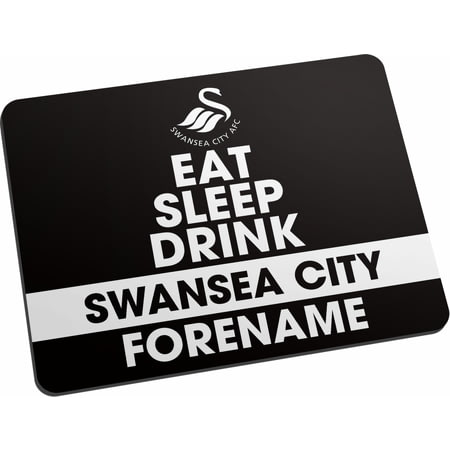 Personalised Swansea City AFC Eat Sleep Drink Mouse Mat