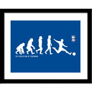 Personalised Birmingham City Evolution Framed Print