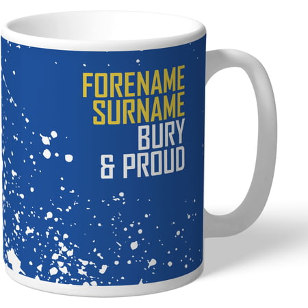Personalised Bury FC Proud Mug