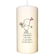 Personalised Chilli & Bubble's Engagement Candle