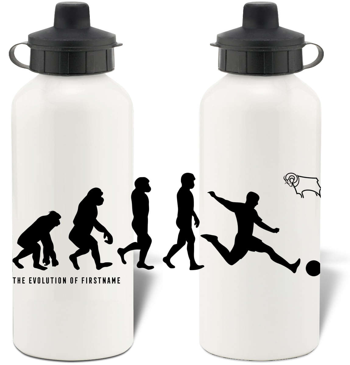 Derby County F.C Personalised Insulated Water Bottle CREST 