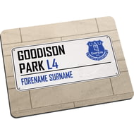 Personalised Everton FC Street Sign Mouse Mat