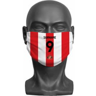 Personalised Sunderland AFC Back Of Shirt Adult Face Mask