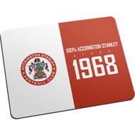 Personalised Accrington Stanley FC 100 Percent Mouse Mat