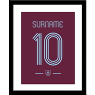 Personalised Burnley FC Retro Shirt Framed Print