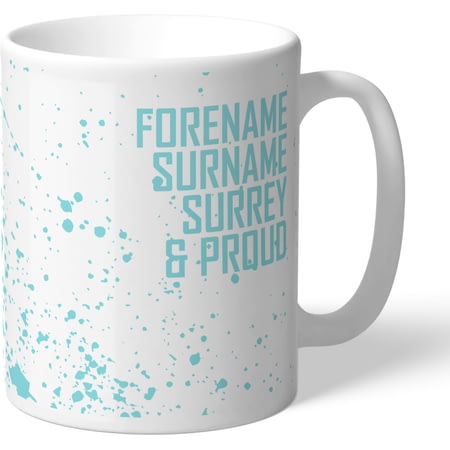 Personalised Surrey County Cricket Club Proud Mug