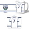 Personalised West Bromwich Albion FC Shirt Mug & Coaster Set