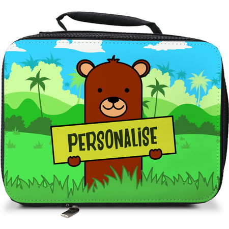 Personalised Kids Bear Insulated Lunch Bag
