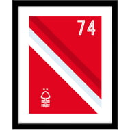 Personalised Nottingham Forest FC Stripe Framed Print