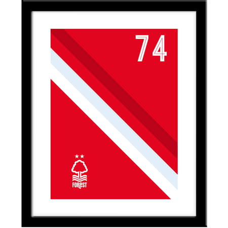 Personalised Nottingham Forest FC Stripe Framed Print