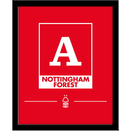 Personalised Nottingham Forest FC Monogram Framed Print