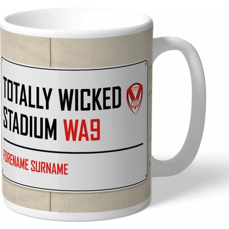 Personalised St Helens Totally Wicked Stadium Street Sign Mug