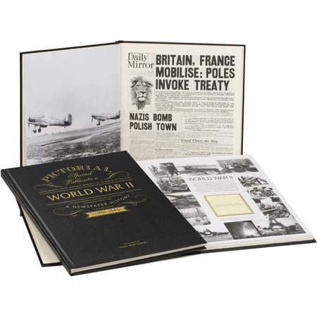 Personalised WW2 75th Anniversary Pictorial Edition Historic Newspaper Book