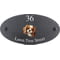 Personalised Cavalier King Charles Spaniel Dog Motif Oval Slate House Sign Plaque 25x13cm