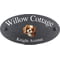 Personalised Cavalier King Charles Spaniel Dog Motif Oval Slate House Sign Plaque 25x13cm