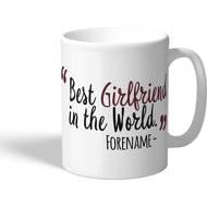 Personalised West Ham United Best Girlfriend In The World Mug