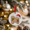 Personalised Gingerbread Initial Letter Christmas Ceramic Hanging Tree Decoration - 7cm