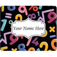 Personalised Maths Numbers And Symbols Mouse Mat