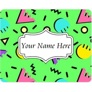 Personalised Retro 90s Pattern Mouse Mat