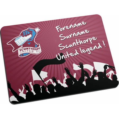 Personalised Scunthorpe United Legend Fabric Mouse Mat