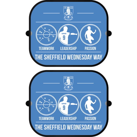 Personalised Sheffield Wednesday FC Way Pair of Car Side Window Sunshades