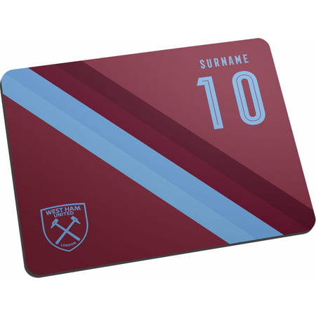 Personalised West Ham United FC Stripe Mouse Mat
