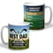 Personalised Best Dad In The World Golf 11oz Ceramic Mug 