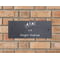 Personalised Bird Motif Natural Slate Sign Garden Plaque With Wall Fixings - 25x10cm