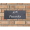 Personalised Bird Motif Natural Slate Sign Garden Plaque With Wall Fixings - 25x10cm