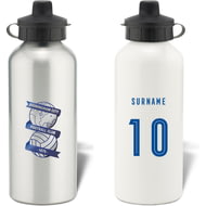 Personalised Birmingham City Retro Shirt Aluminium Sports Water Bottle