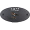Personalised Blackbird Motif Oval Slate House Sign Plaque 25x13cm