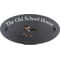 Personalised Blackbird Motif Oval Slate House Sign Plaque 25x13cm