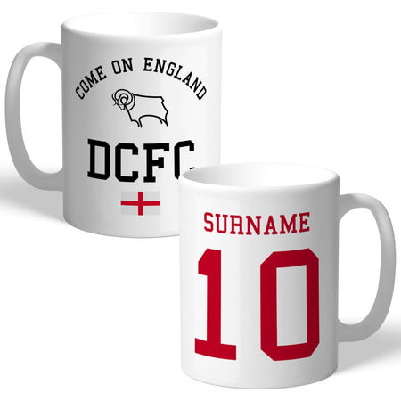 Personalised Derby County Come On England Mug