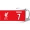 Personalised Liverpool FC Back Of Shirt Mug