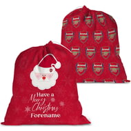 Personalised Arsenal FC Merry Christmas Santa Sack