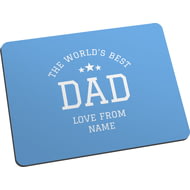 Personalised Manchester City FC World's Best Dad Mouse Mat