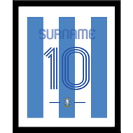 Personalised Sheffield Wednesday Retro Shirt Framed Print