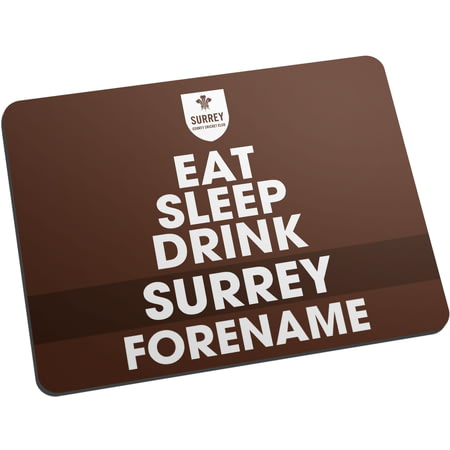 Personalised Surrey CCC Eat Sleep Drink Mouse Mat