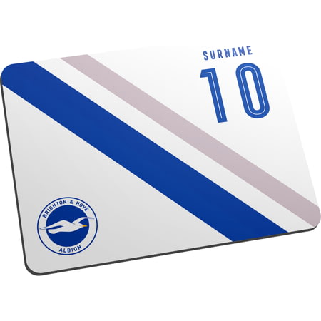 Personalised Brighton & Hove Albion FC Stripe Mouse Mat