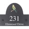 Personalised Budgerigar Bird Motif Slate House Name Or Number Plaque/Sign - 25x20cm