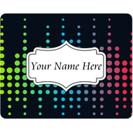 Personalised Disco Lights Sound Pattern Mouse Mat