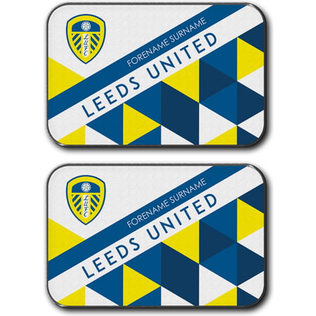 Personalised Leeds United FC Patterned Rear Car Mats