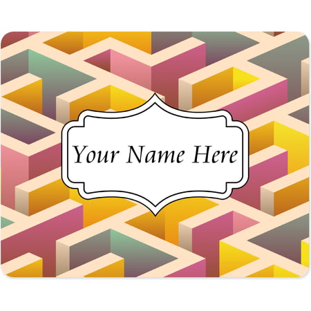 Personalised Maze Pattern Mouse Mat